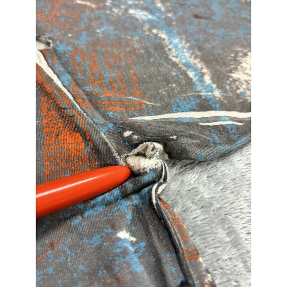 Affliction  T-Shirt American Customs Live Fast Graphic 3XL Goth Biker *Flaw* - Picture 8 of 9